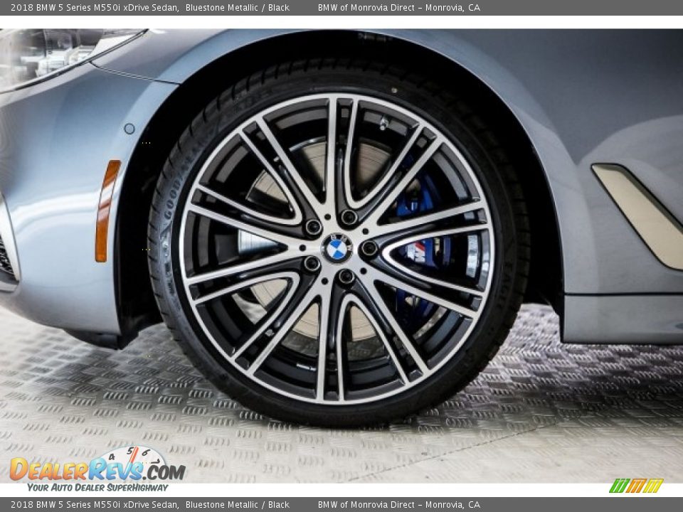 2018 BMW 5 Series M550i xDrive Sedan Bluestone Metallic / Black Photo #9