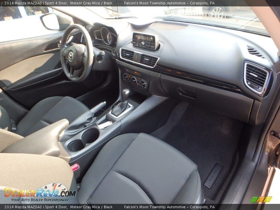 2014 Mazda MAZDA3 i Sport 4 Door Meteor Gray Mica / Black Photo #11