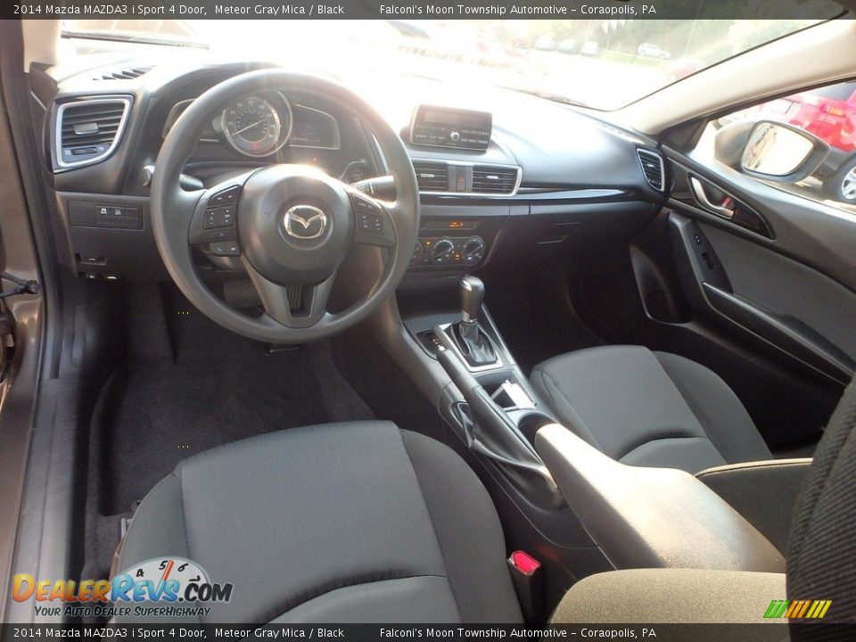 2014 Mazda MAZDA3 i Sport 4 Door Meteor Gray Mica / Black Photo #17