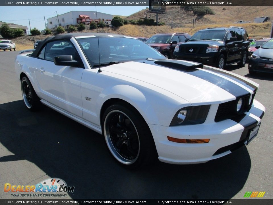 2007 Ford Mustang GT Premium Convertible Performance White / Black/Dove Accent Photo #1
