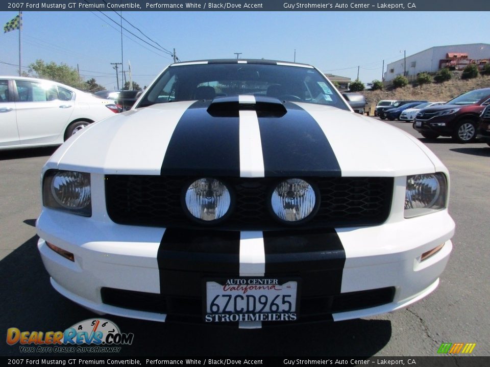 2007 Ford Mustang GT Premium Convertible Performance White / Black/Dove Accent Photo #2