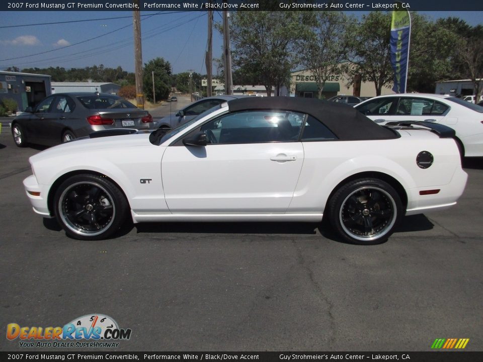 2007 Ford Mustang GT Premium Convertible Performance White / Black/Dove Accent Photo #4