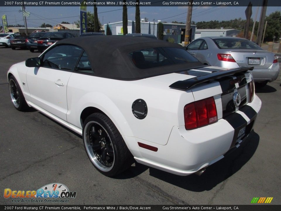 2007 Ford Mustang GT Premium Convertible Performance White / Black/Dove Accent Photo #5