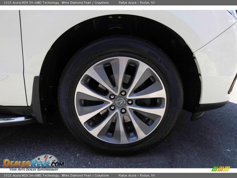 2015 Acura MDX SH-AWD Technology White Diamond Pearl / Graystone Photo #7