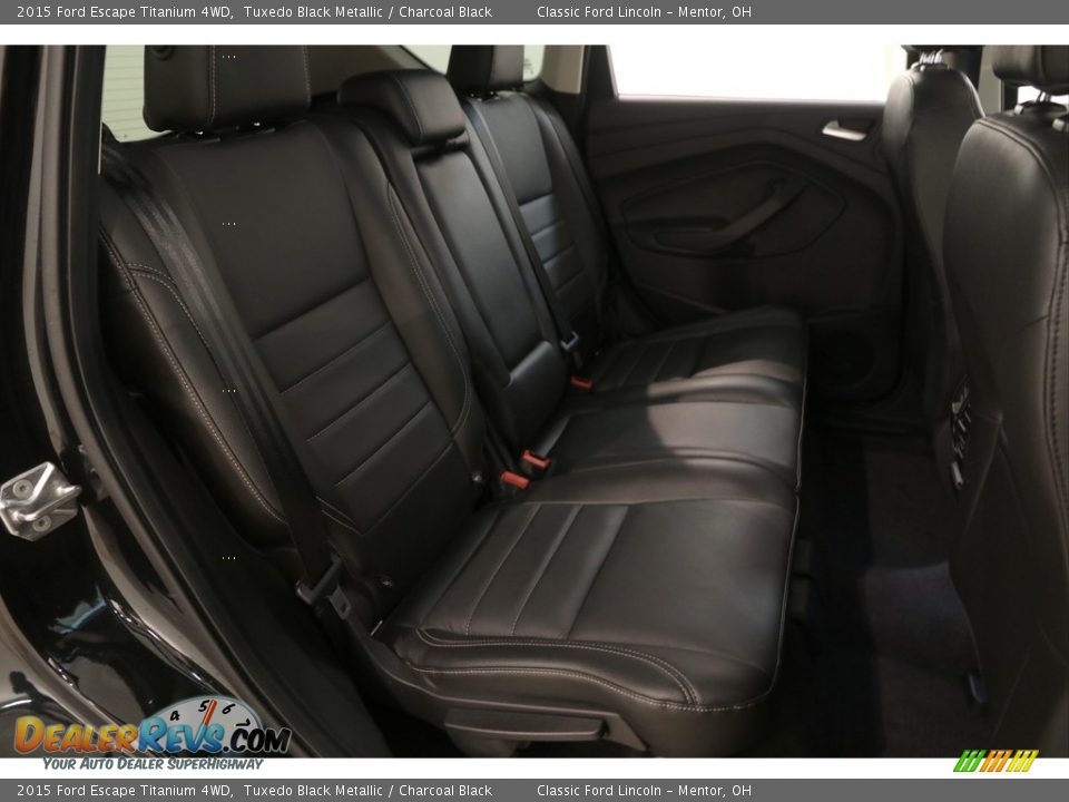 2015 Ford Escape Titanium 4WD Tuxedo Black Metallic / Charcoal Black Photo #14