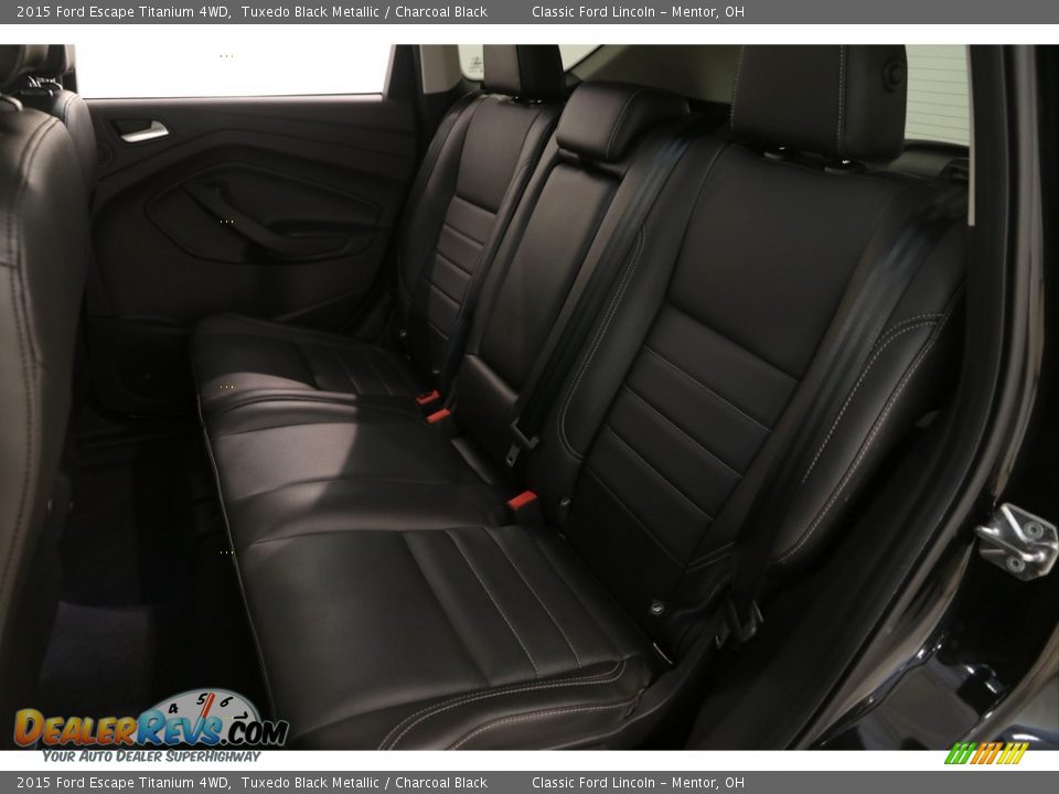 2015 Ford Escape Titanium 4WD Tuxedo Black Metallic / Charcoal Black Photo #15
