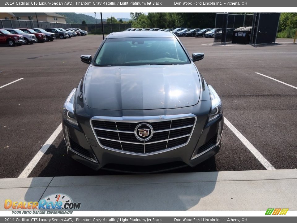 2014 Cadillac CTS Luxury Sedan AWD Phantom Gray Metallic / Light Platinum/Jet Black Photo #2