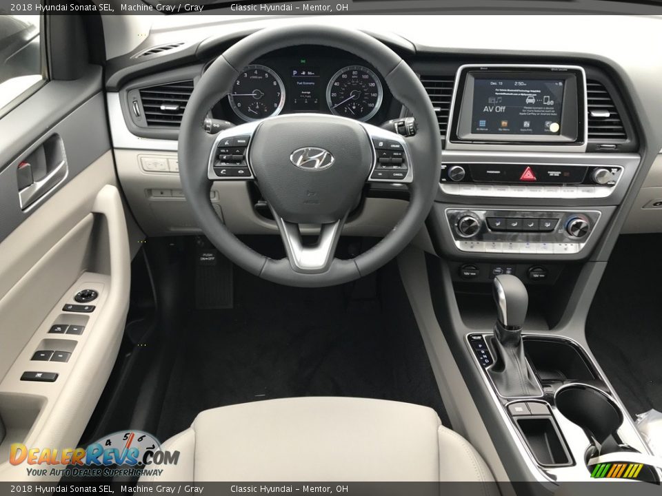2018 Hyundai Sonata SEL Machine Gray / Gray Photo #3