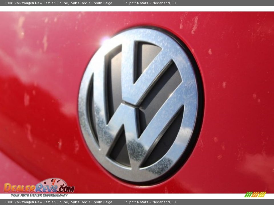 2008 Volkswagen New Beetle S Coupe Salsa Red / Cream Beige Photo #4