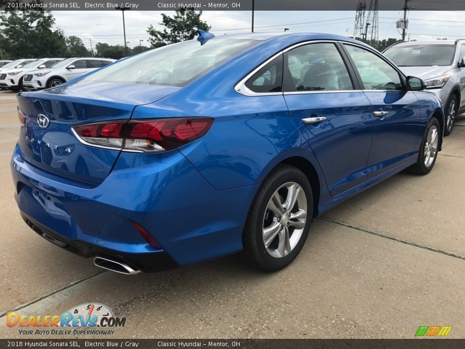 2018 Hyundai Sonata SEL Electric Blue / Gray Photo #2