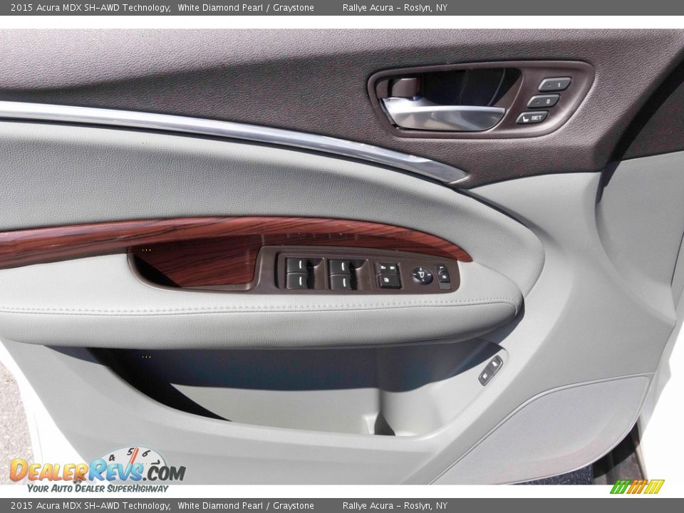 2015 Acura MDX SH-AWD Technology White Diamond Pearl / Graystone Photo #8