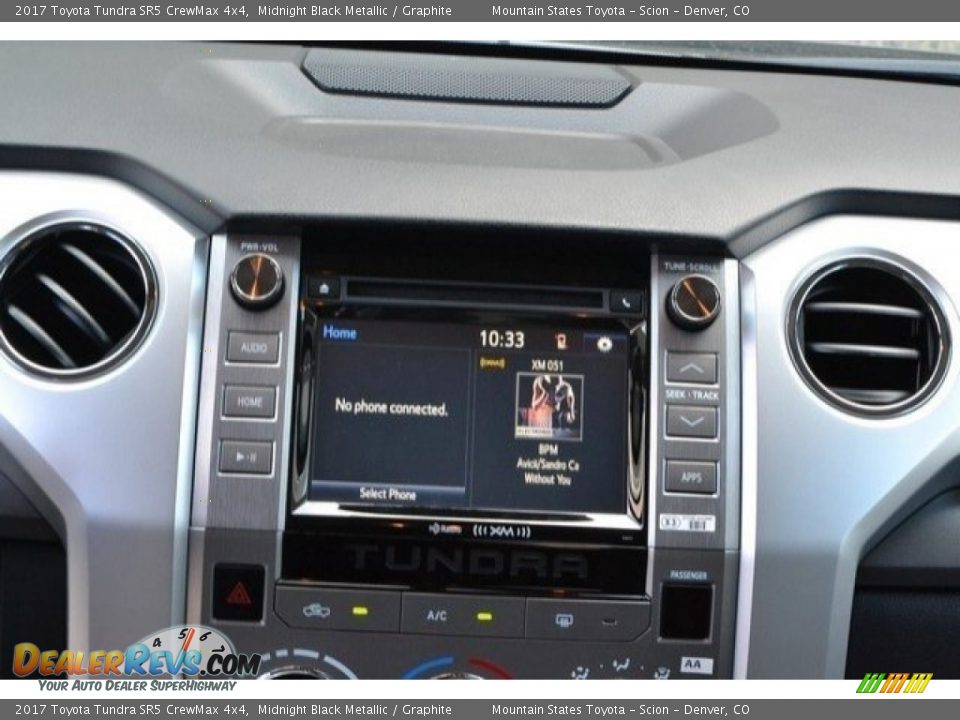 2017 Toyota Tundra SR5 CrewMax 4x4 Midnight Black Metallic / Graphite Photo #6