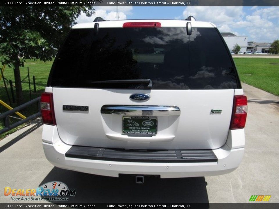 2014 Ford Expedition Limited White Platinum / Stone Photo #9