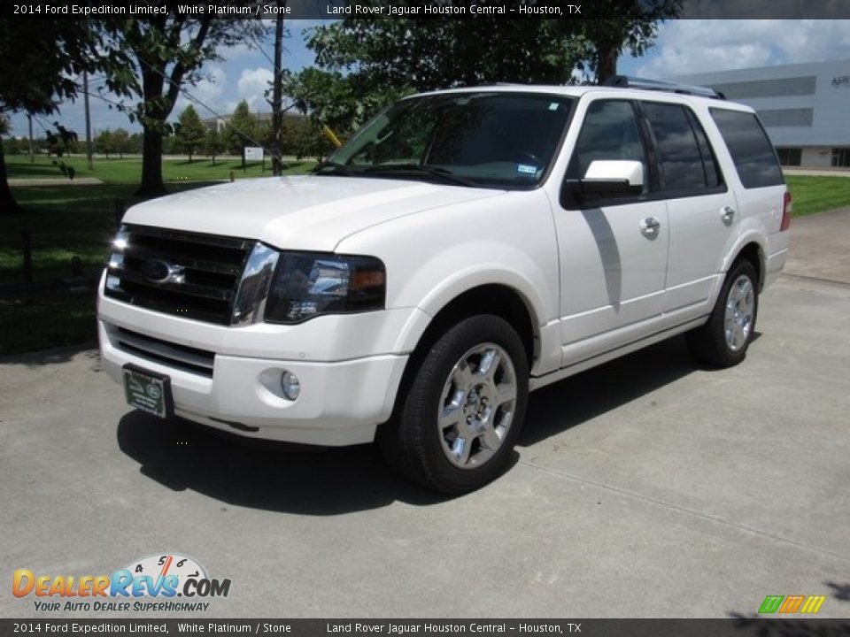 2014 Ford Expedition Limited White Platinum / Stone Photo #11