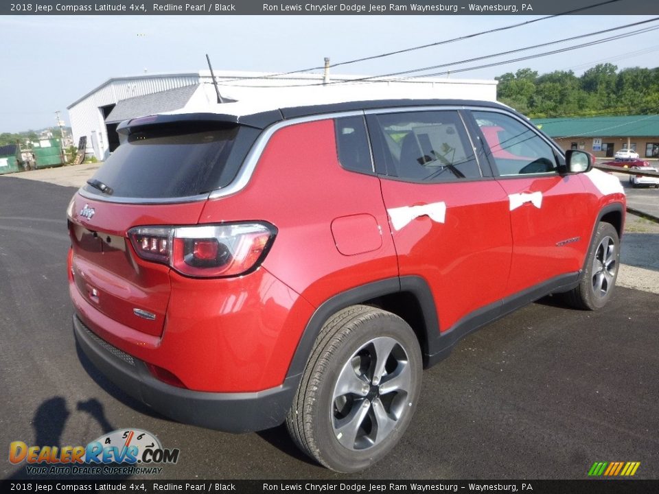 2018 Jeep Compass Latitude 4x4 Redline Pearl / Black Photo #6