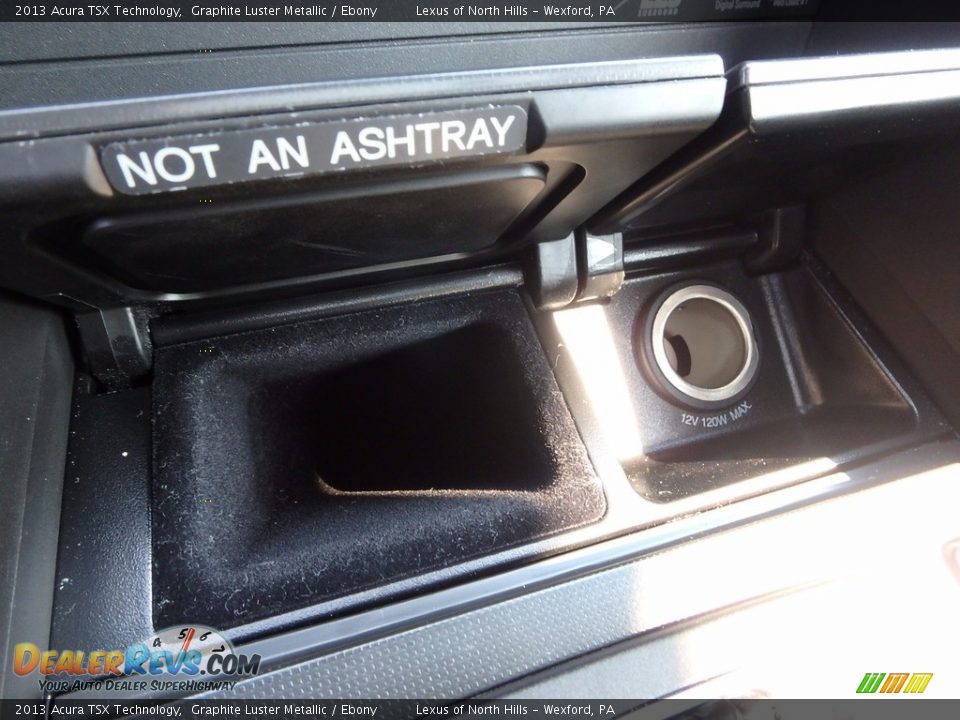 2013 Acura TSX Technology Graphite Luster Metallic / Ebony Photo #24