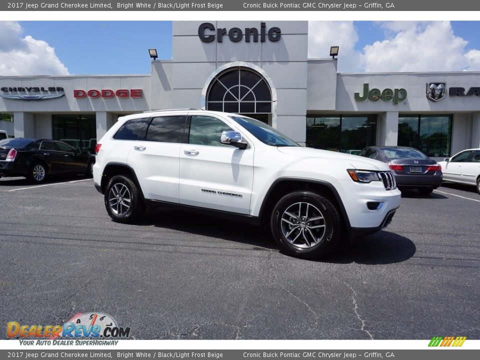 2017 Jeep Grand Cherokee Limited Bright White / Black/Light Frost Beige Photo #1