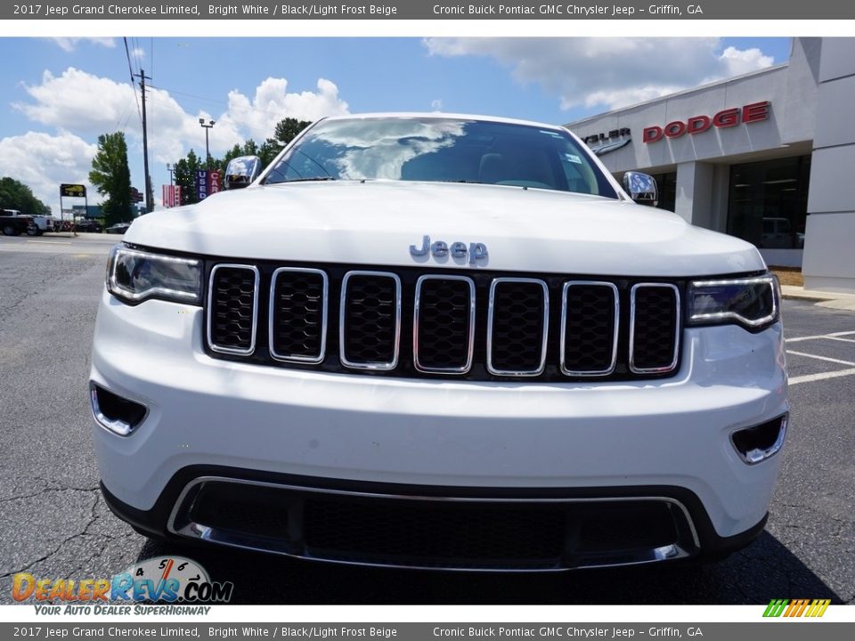 2017 Jeep Grand Cherokee Limited Bright White / Black/Light Frost Beige Photo #2