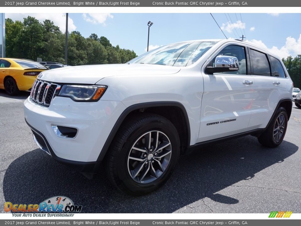 2017 Jeep Grand Cherokee Limited Bright White / Black/Light Frost Beige Photo #3