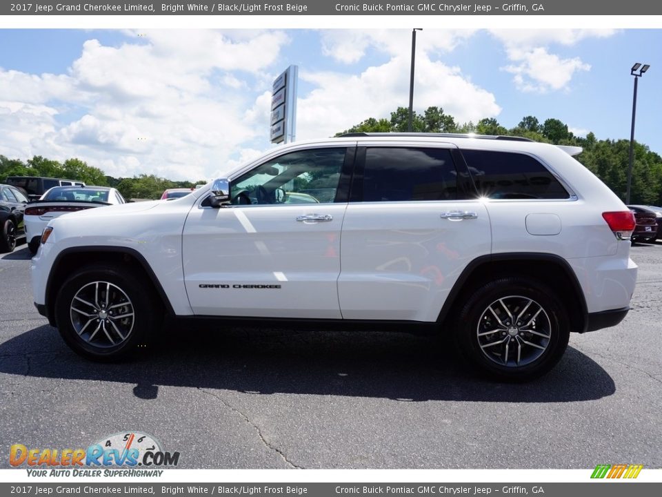2017 Jeep Grand Cherokee Limited Bright White / Black/Light Frost Beige Photo #4