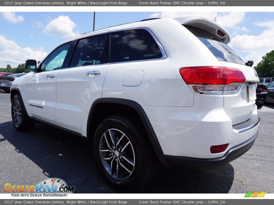 2017 Jeep Grand Cherokee Limited Bright White / Black/Light Frost Beige Photo #5