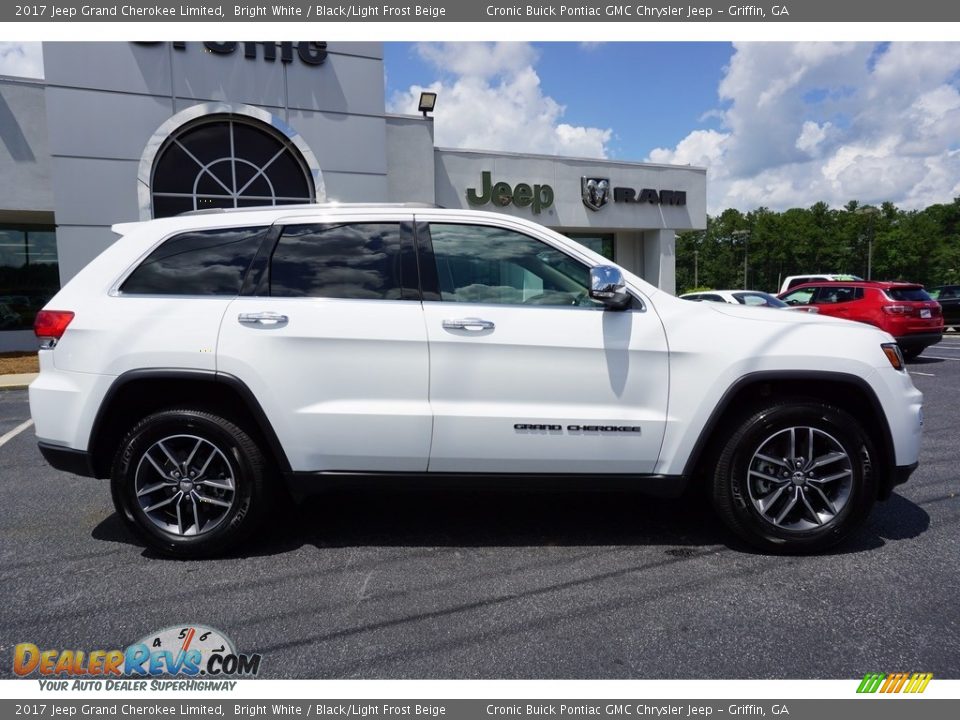 2017 Jeep Grand Cherokee Limited Bright White / Black/Light Frost Beige Photo #8