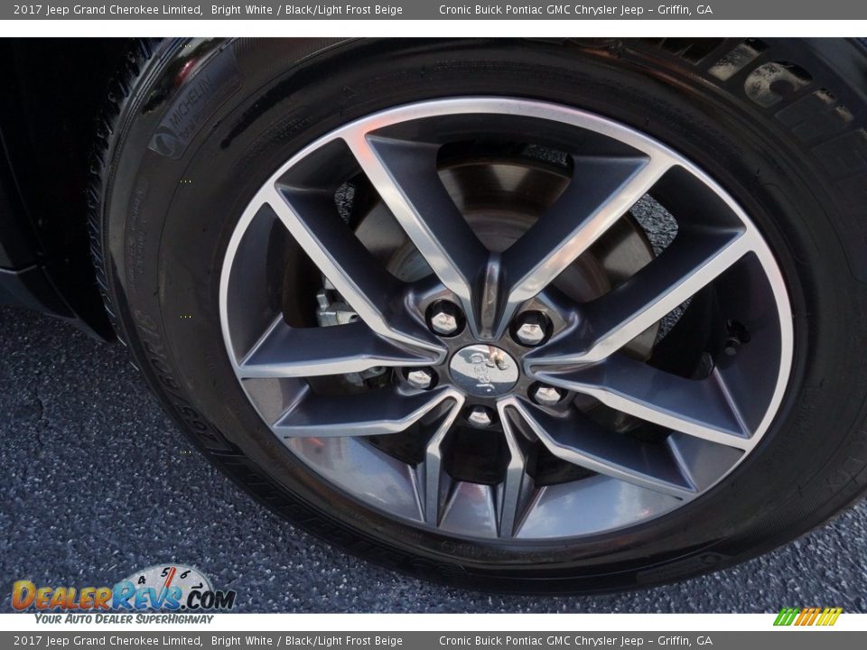 2017 Jeep Grand Cherokee Limited Bright White / Black/Light Frost Beige Photo #15