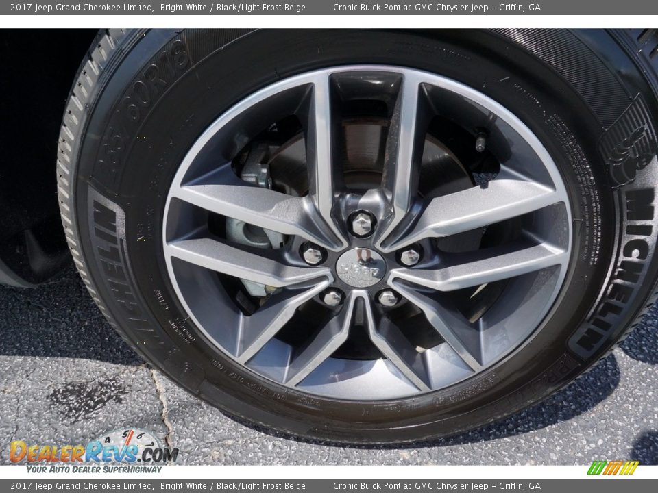 2017 Jeep Grand Cherokee Limited Bright White / Black/Light Frost Beige Photo #20