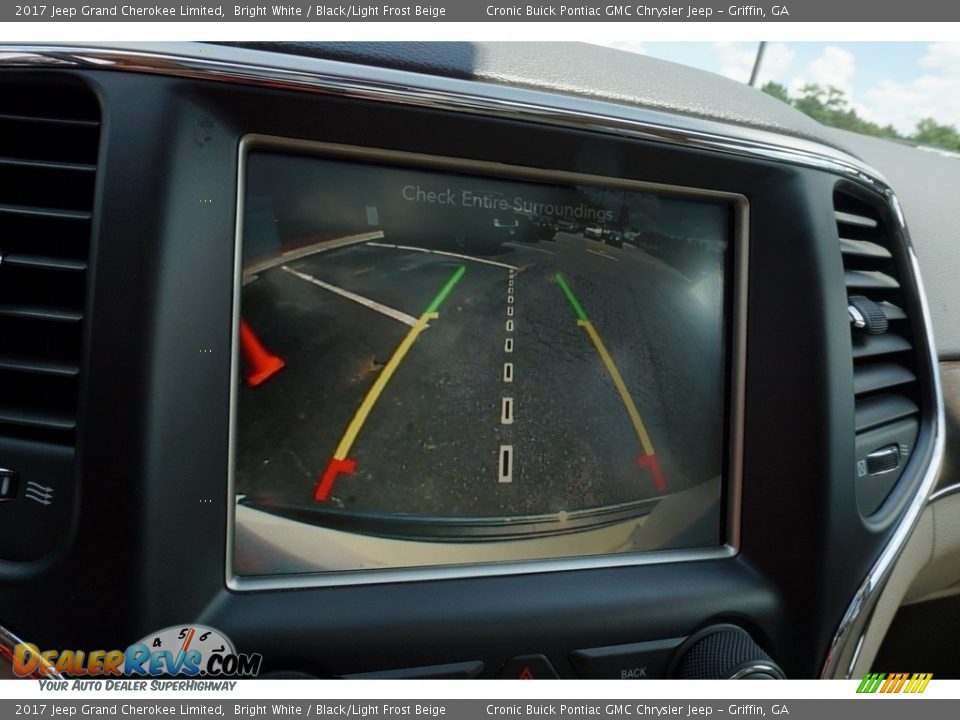 2017 Jeep Grand Cherokee Limited Bright White / Black/Light Frost Beige Photo #23