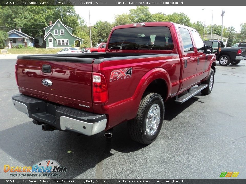 2015 Ford F250 Super Duty XLT Crew Cab 4x4 Ruby Red / Adobe Photo #4