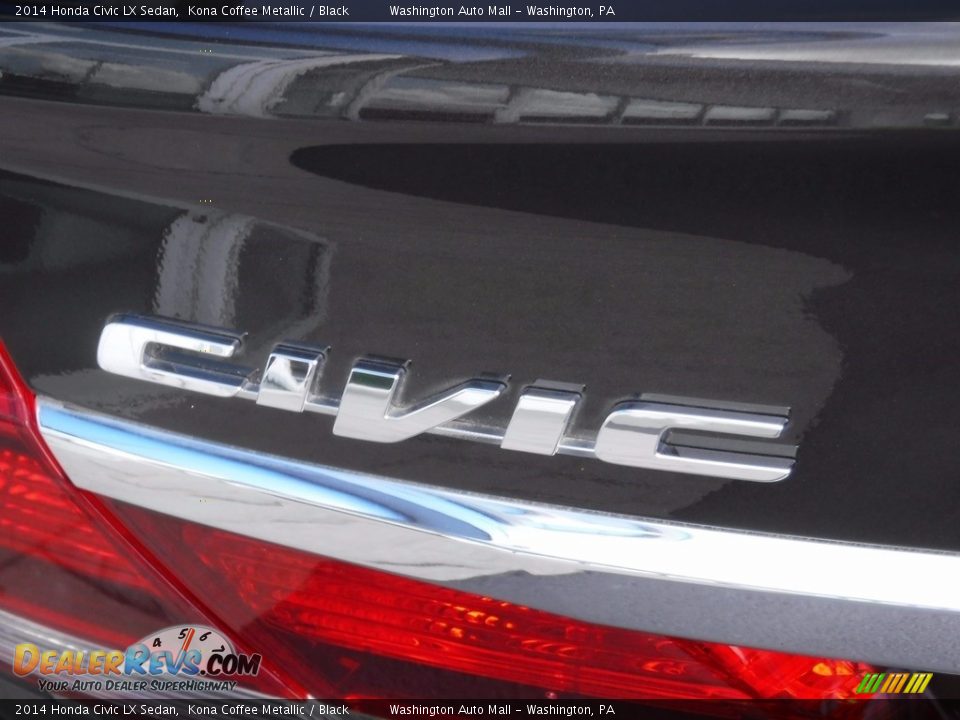 2014 Honda Civic LX Sedan Kona Coffee Metallic / Black Photo #10