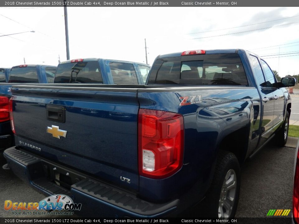 2018 Chevrolet Silverado 1500 LTZ Double Cab 4x4 Deep Ocean Blue Metallic / Jet Black Photo #4