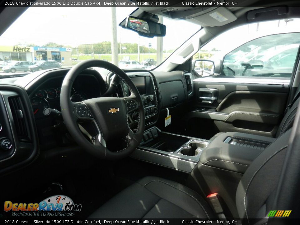 2018 Chevrolet Silverado 1500 LTZ Double Cab 4x4 Deep Ocean Blue Metallic / Jet Black Photo #7