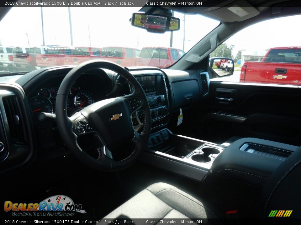 2018 Chevrolet Silverado 1500 LTZ Double Cab 4x4 Black / Jet Black Photo #6