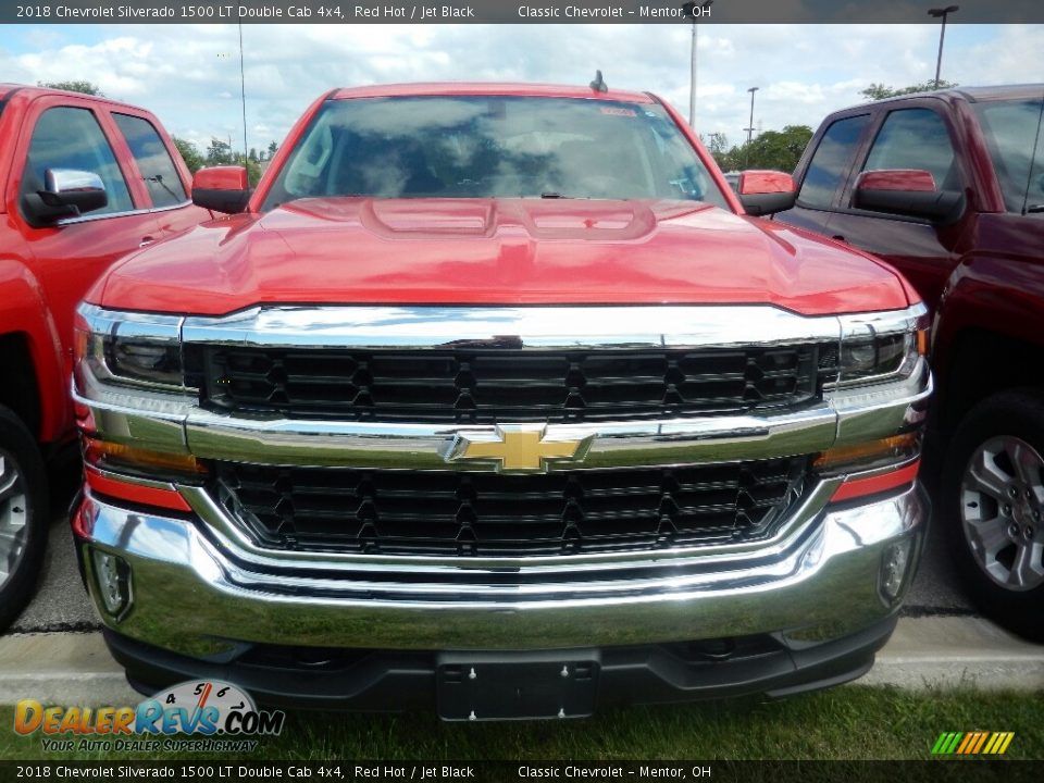 2018 Chevrolet Silverado 1500 LT Double Cab 4x4 Red Hot / Jet Black Photo #2