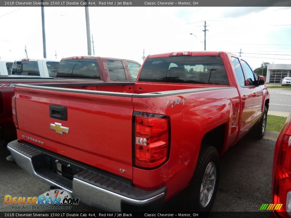 2018 Chevrolet Silverado 1500 LT Double Cab 4x4 Red Hot / Jet Black Photo #4