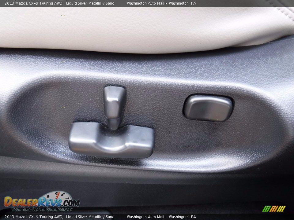 2013 Mazda CX-9 Touring AWD Liquid Silver Metallic / Sand Photo #15