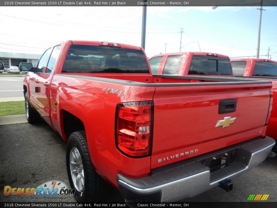 2018 Chevrolet Silverado 1500 LT Double Cab 4x4 Red Hot / Jet Black Photo #5