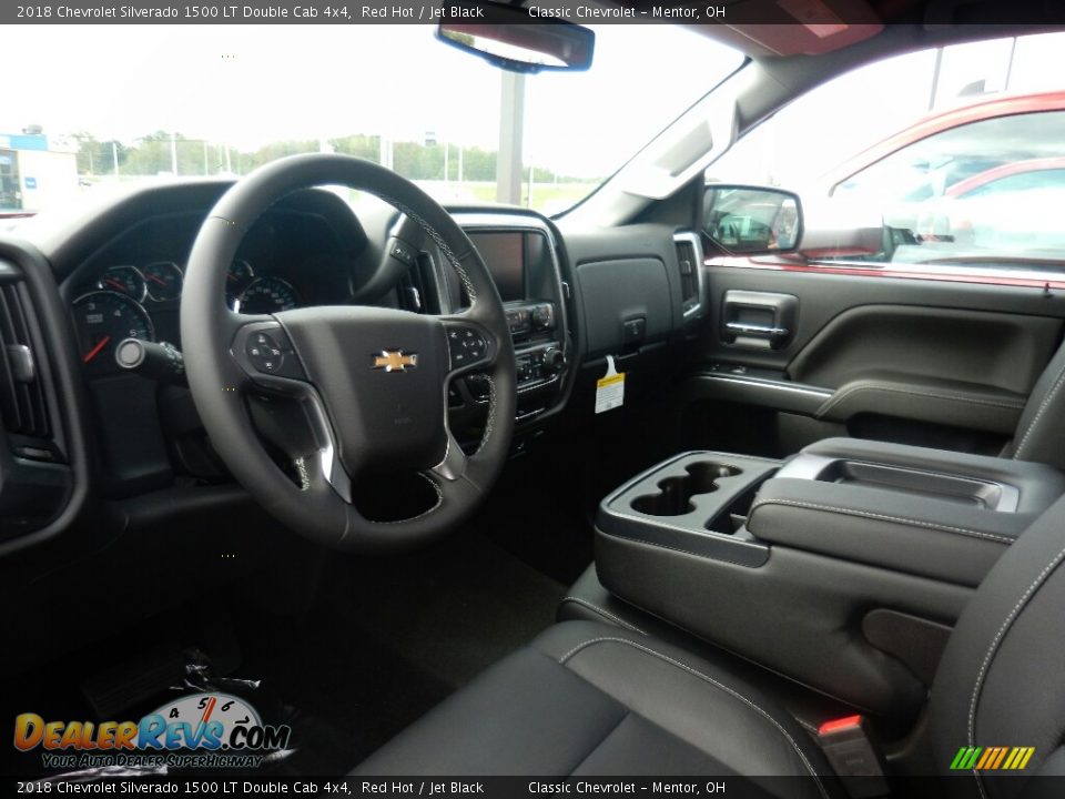 2018 Chevrolet Silverado 1500 LT Double Cab 4x4 Red Hot / Jet Black Photo #7