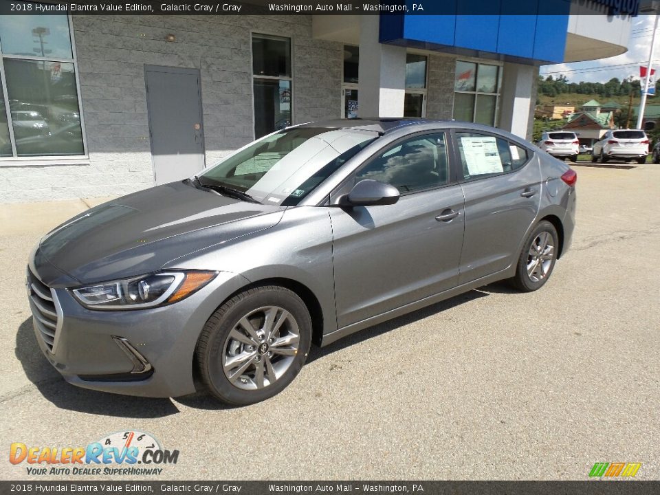 2018 Hyundai Elantra Value Edition Galactic Gray / Gray Photo #5