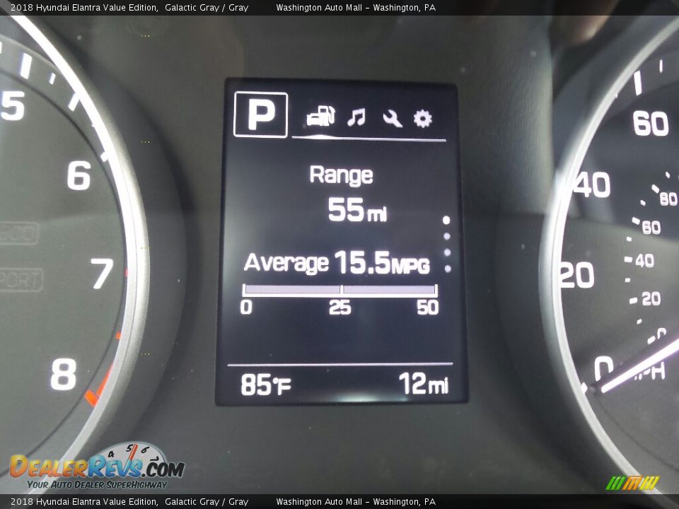 2018 Hyundai Elantra Value Edition Galactic Gray / Gray Photo #15