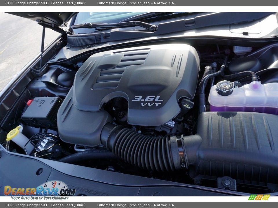 2018 Dodge Charger SXT Granite Pearl / Black Photo #8