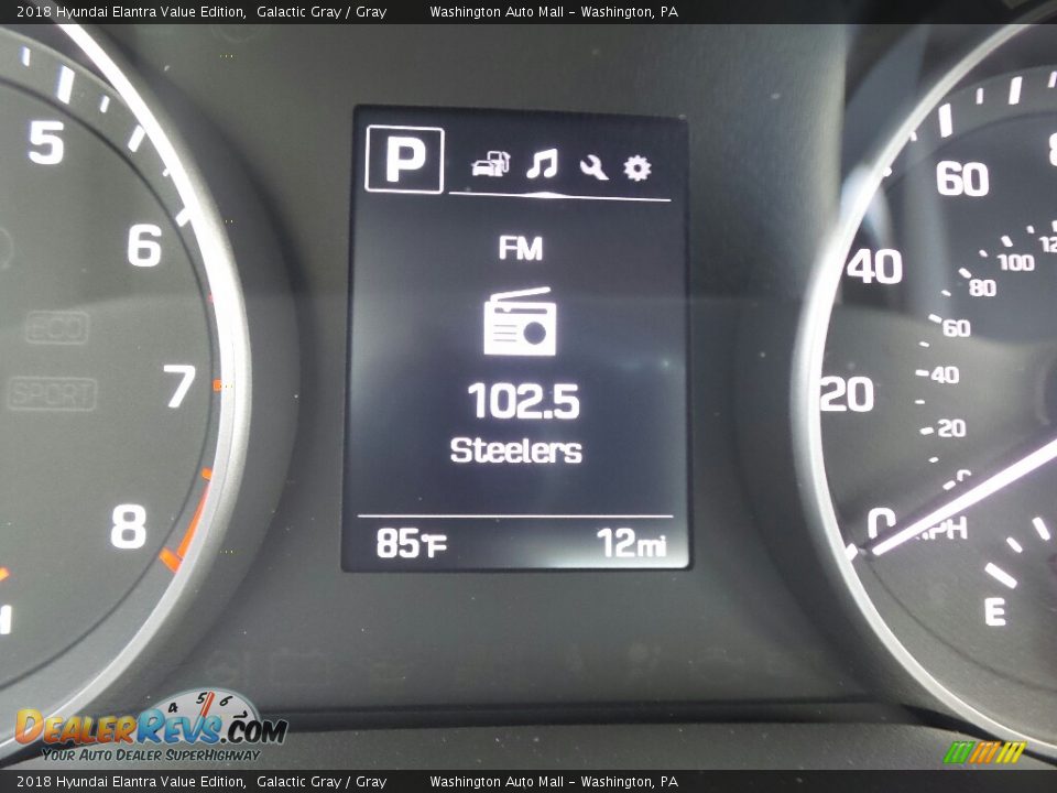 2018 Hyundai Elantra Value Edition Galactic Gray / Gray Photo #17