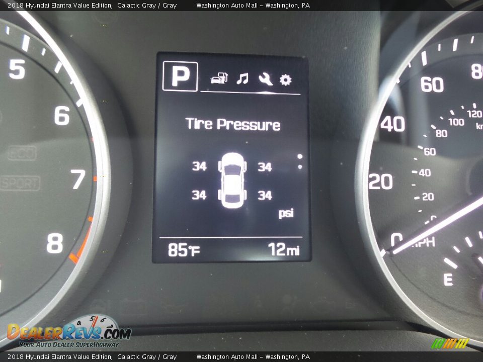 2018 Hyundai Elantra Value Edition Galactic Gray / Gray Photo #18