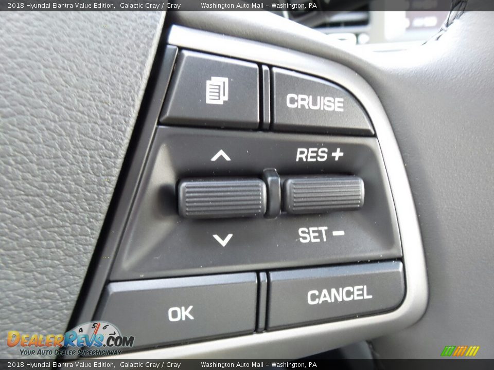 2018 Hyundai Elantra Value Edition Galactic Gray / Gray Photo #22