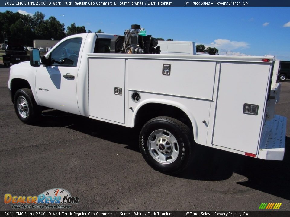 2011 GMC Sierra 2500HD Work Truck Regular Cab Commercial Summit White / Dark Titanium Photo #7