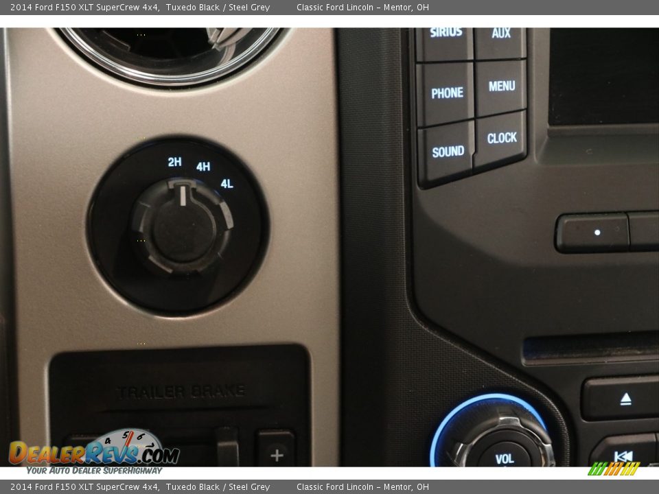 2014 Ford F150 XLT SuperCrew 4x4 Tuxedo Black / Steel Grey Photo #5