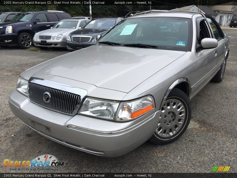 2003 Mercury Grand Marquis GS Silver Frost Metallic / Dark Charcoal Photo #1