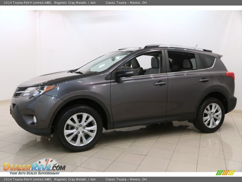 2014 Toyota RAV4 Limited AWD Magnetic Gray Metallic / Ash Photo #3