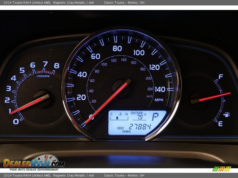 2014 Toyota RAV4 Limited AWD Magnetic Gray Metallic / Ash Photo #8